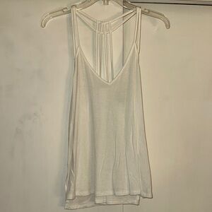 White Strappy Back Tank Top